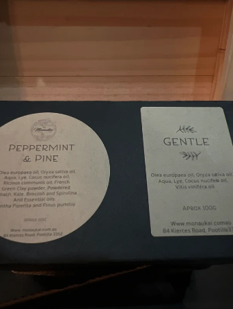 PEPPERMINT & PINE SHAVING BOX