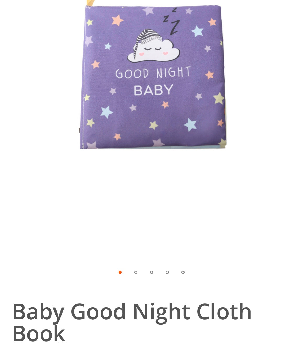 BABY GOOD NIGHT CLOTH BOOK