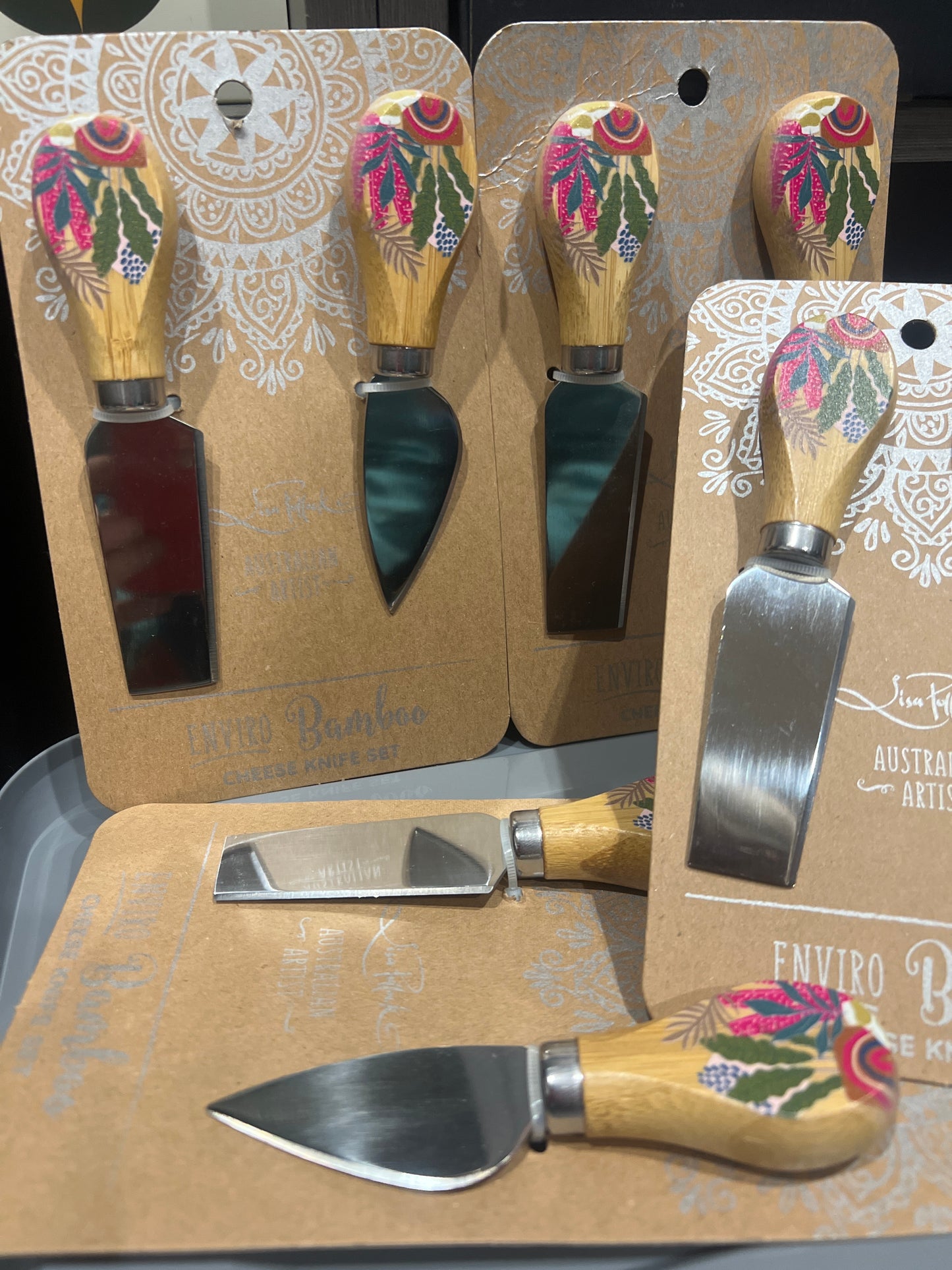 CHEESE KNIFE SET FLOWER