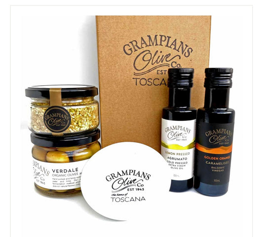 ENTERTAINING GIFT HAMPER (GRAMPIANS OLIVE AND CO