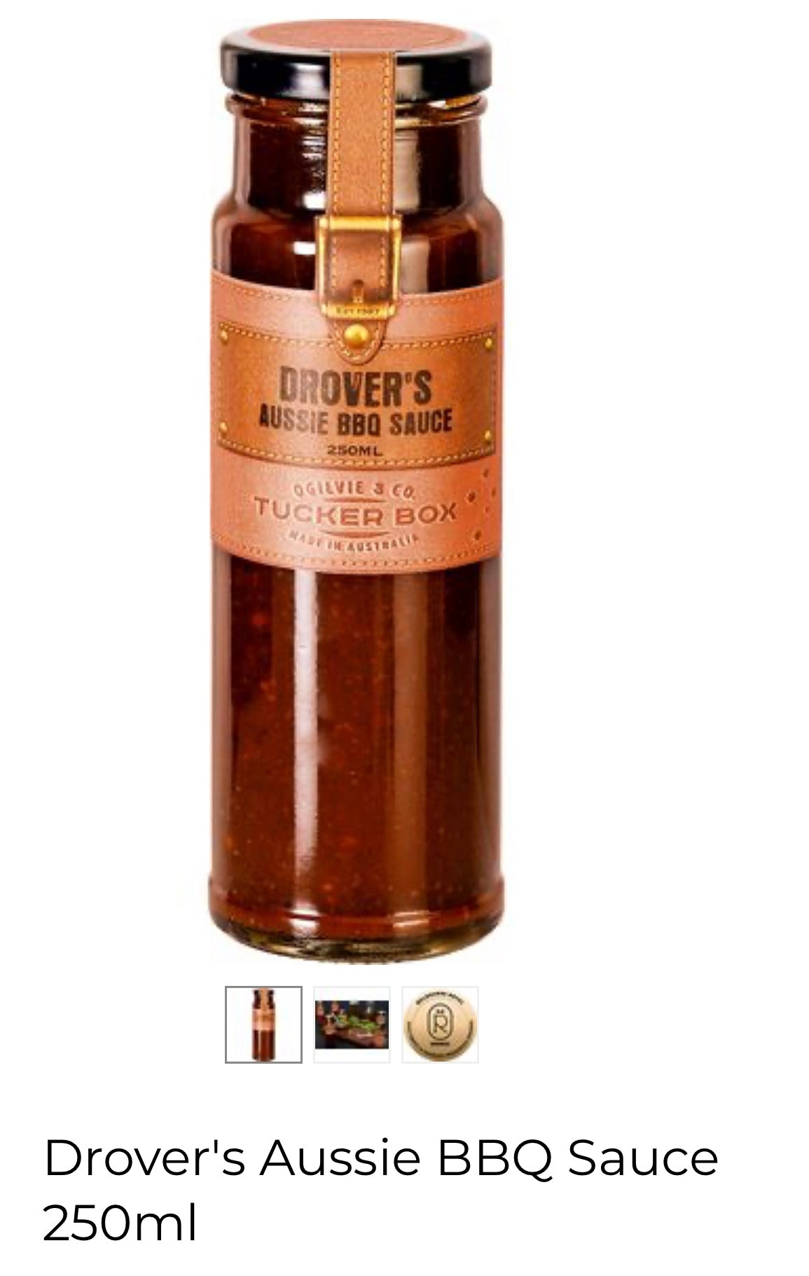 DROVERS BBQ SAUCE 250ml