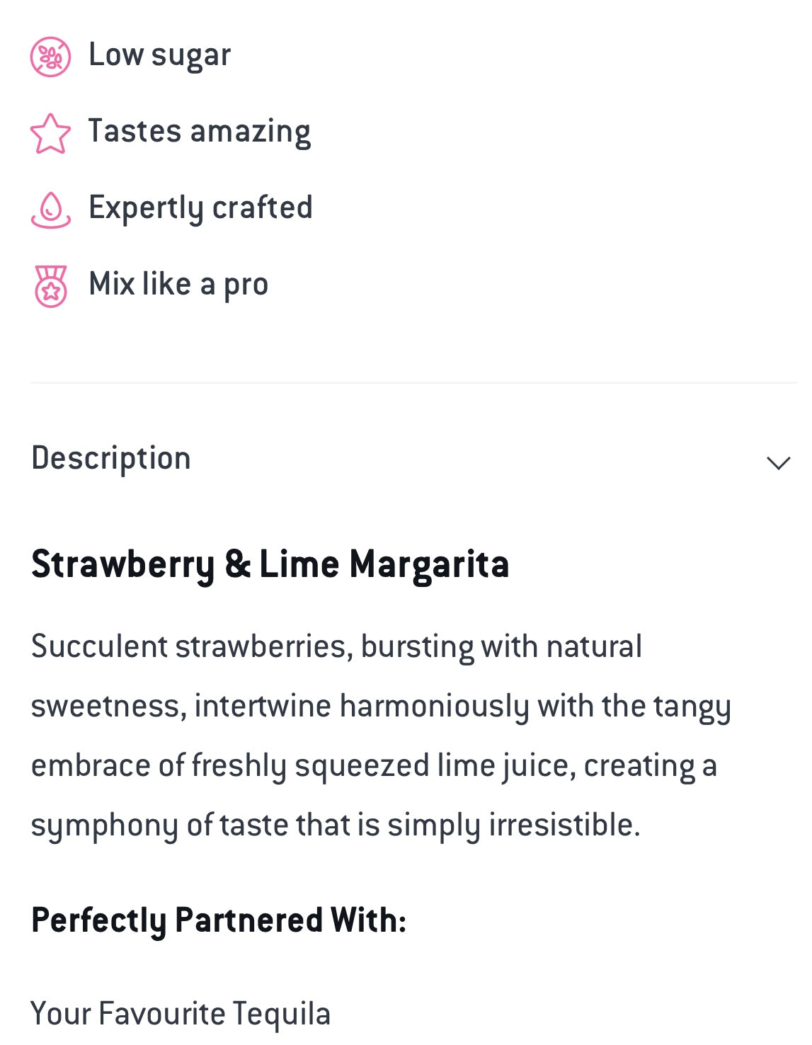 MINX MARGARITAS COCKTAIL MIX 750ml