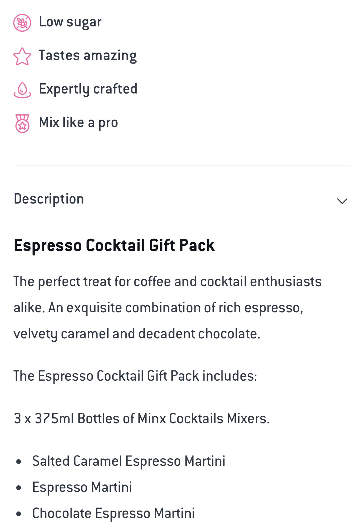 MINX COCKTAIL ESPRESSO  PACK