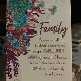 FAMILY VERSE PLAQUE FLOWER