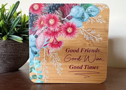 GOOD WINE COASTER SET