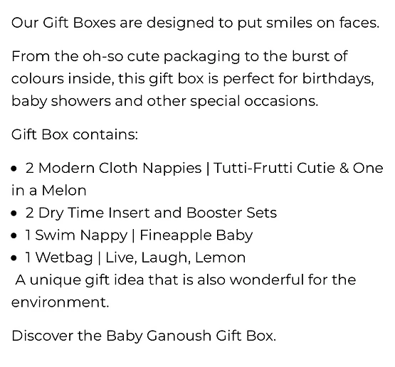 BABY GANOUSH GIFT BOX