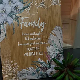 FAMILY WOOD PLAQUE