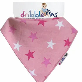 DRIBBLE BIB PINK STAR