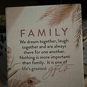 FAMILY VERSE PLAQUE