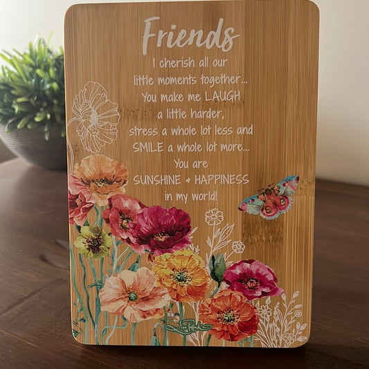 FRIENDS VERSE WOOD PLAQUE