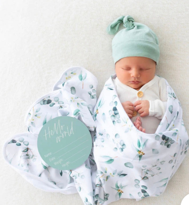 BABY ANNOUNCEMENT GREEN BUNDLE