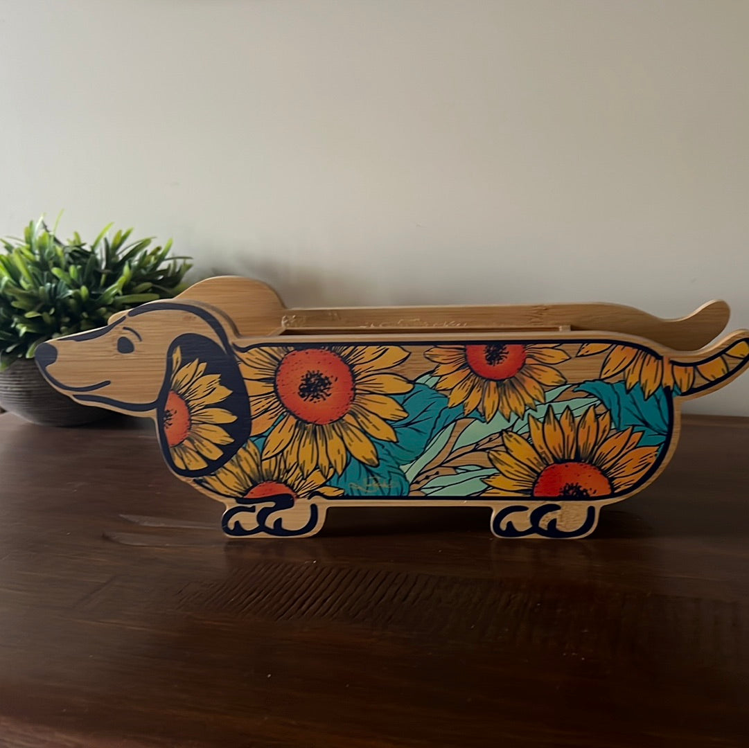 DACHSHUND PLANTER STORAGE BOX