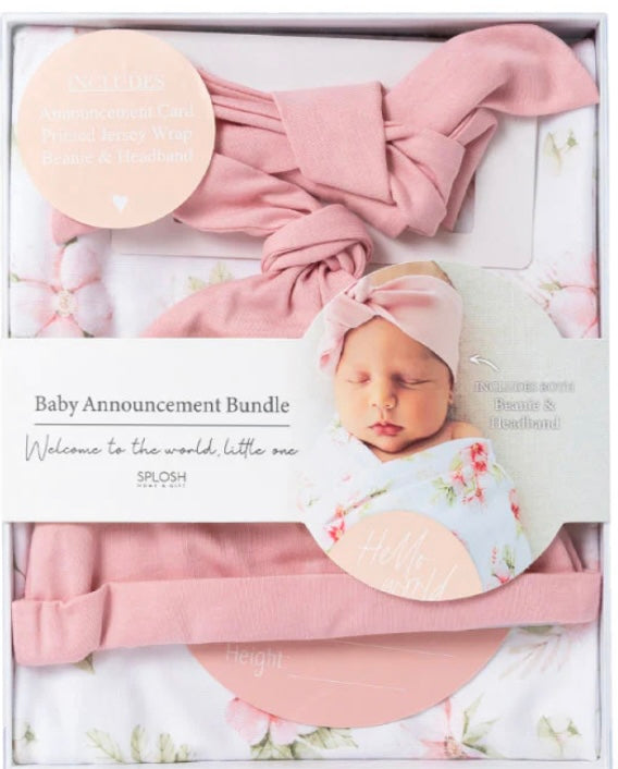 BABY ANNOUNCEMENT GIFT BOX PINK