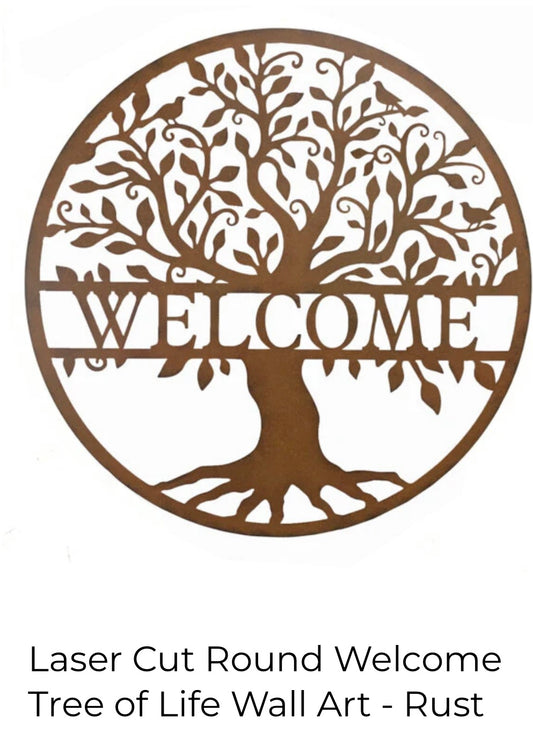 LASER CUT WELCOME SIGN