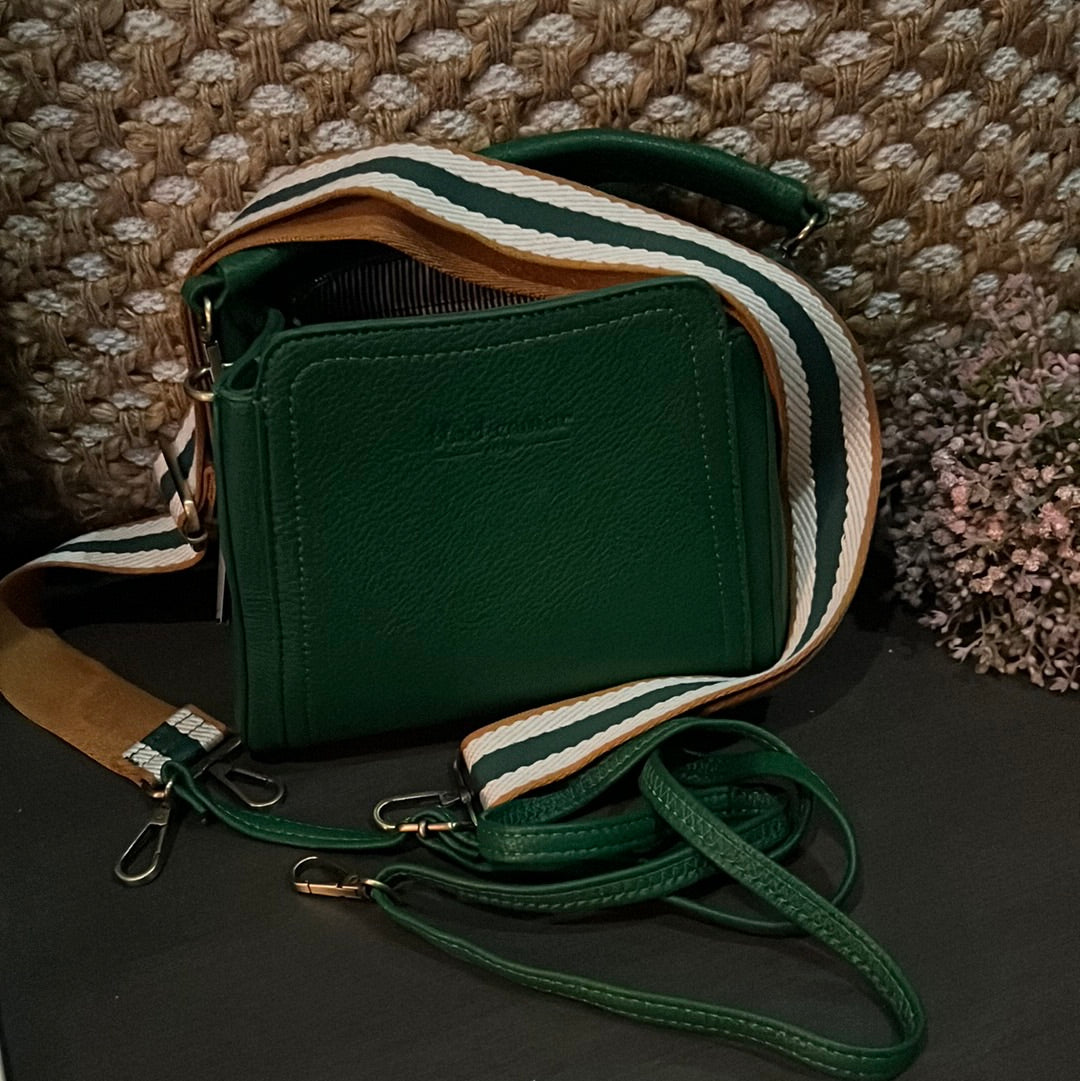 LOLA GREEN CROSS BODY BAG