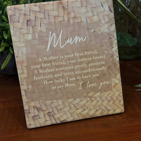 MOTHER VERSE PLAQUE